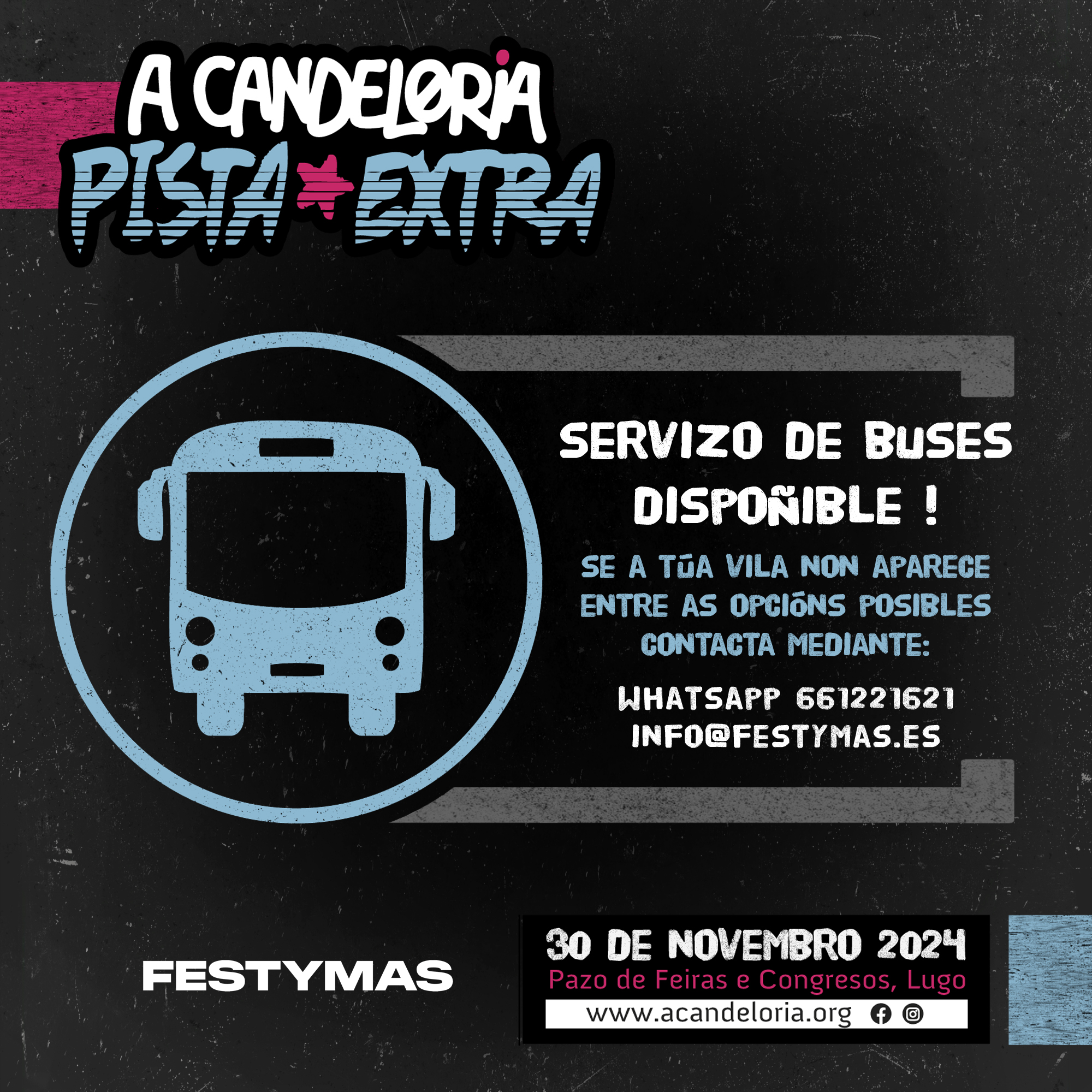 Servizo de buses dispoñible!