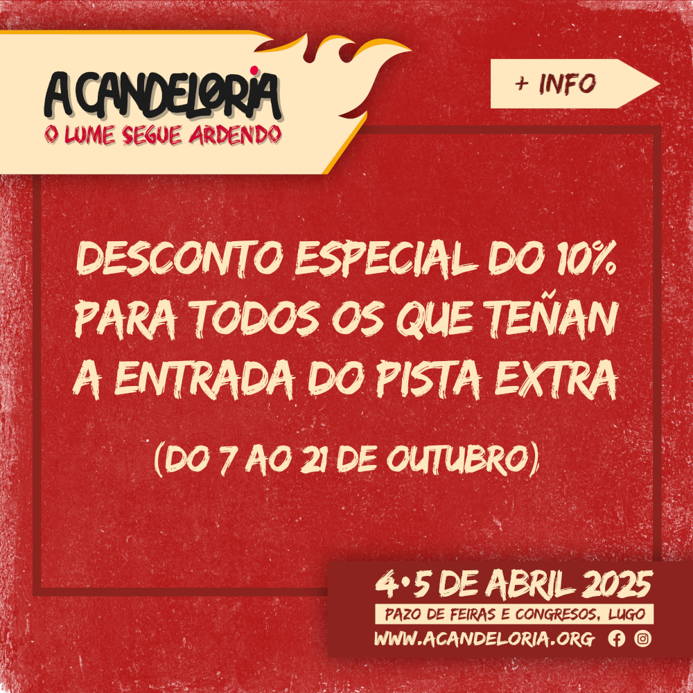 Desconto n’A Candeloria para os que vaiades á Pista Extra!