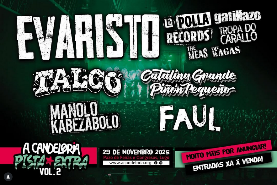 Presentados os grupos que acompañarán e Evaristo no Pista Extra
