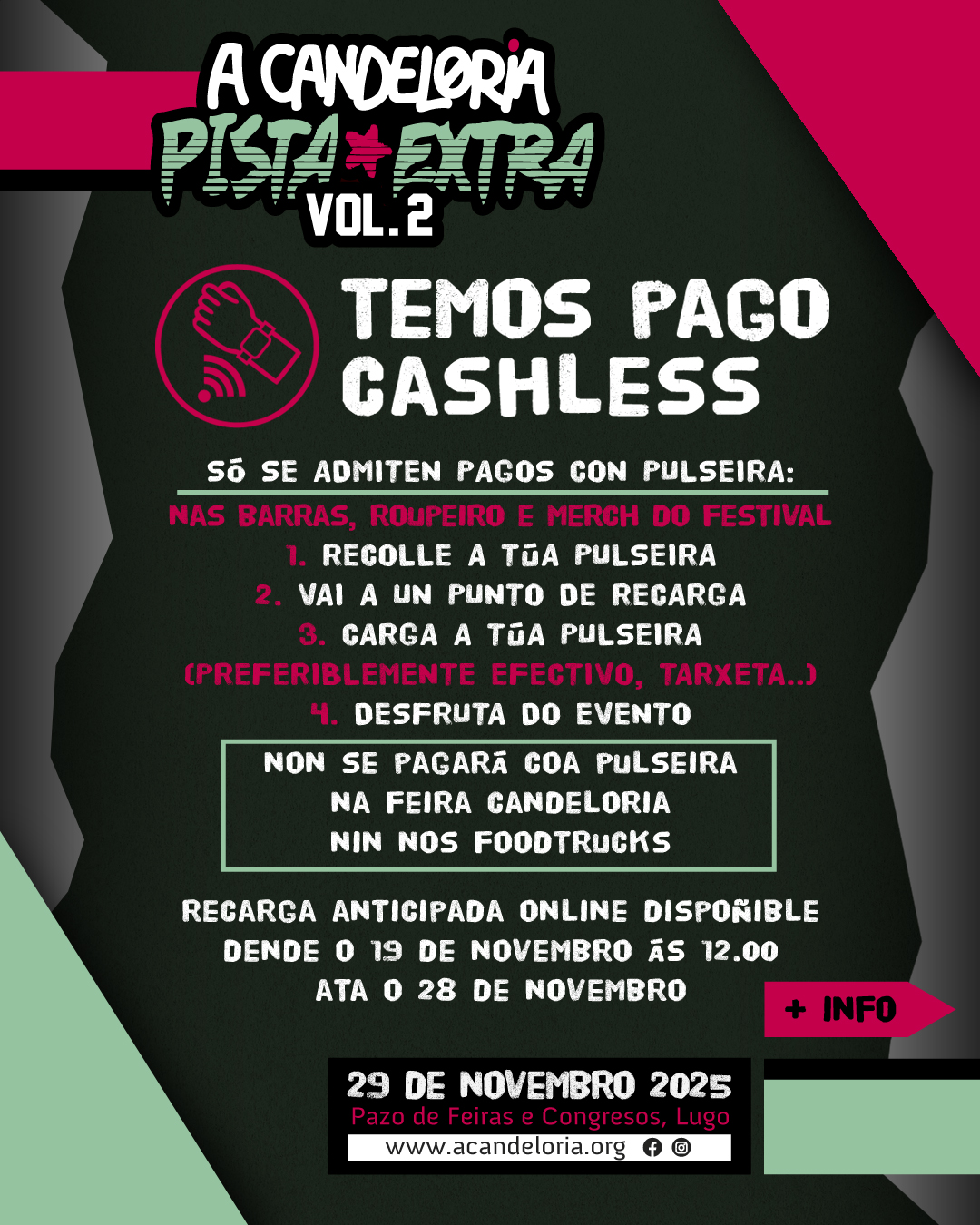 Pago Cashless na Pista Extra!