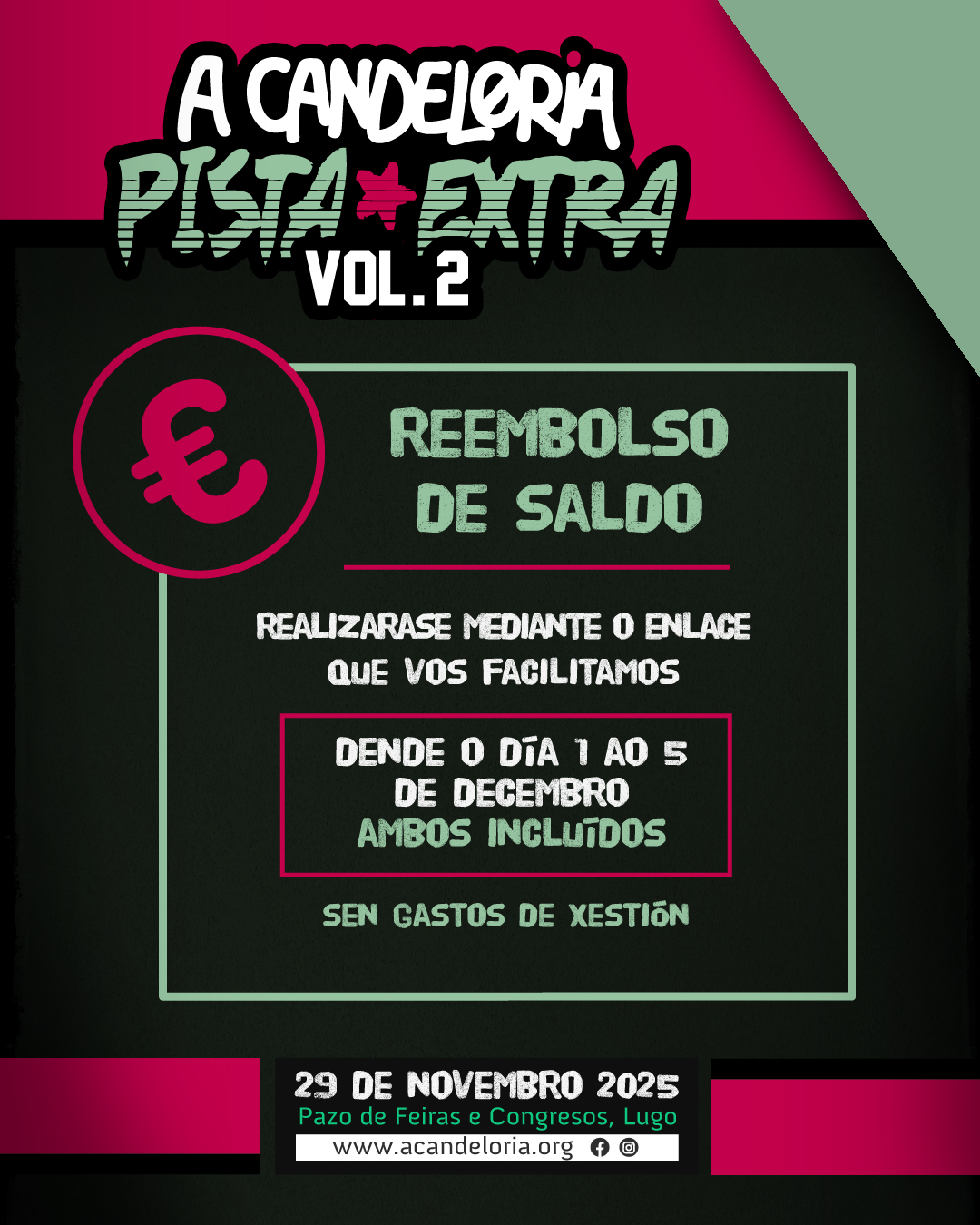 Reembolso saldo cashless